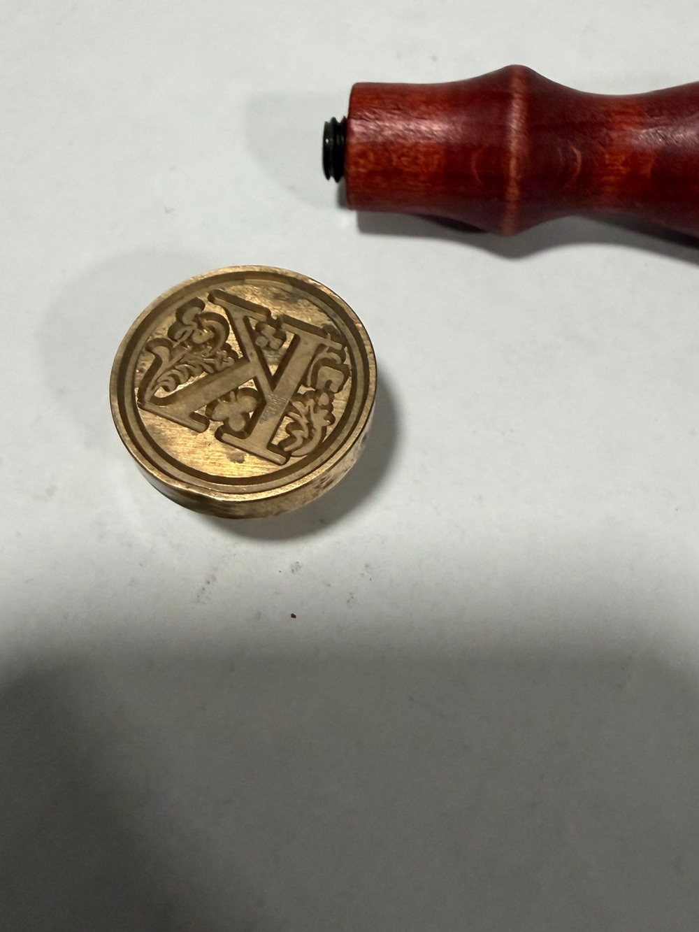 Monogram Brass Wax Seal Stamp - Letter K